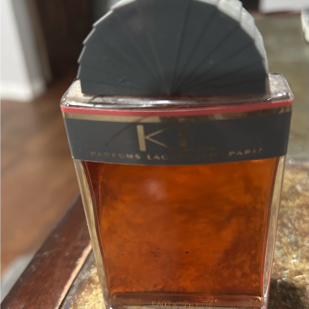 Karl Lagerfeld Perfume Bottle with Black and Red Accents
